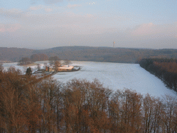 Building and tower at the German side, viewed from the viewing tower at the border triangle at Vaals