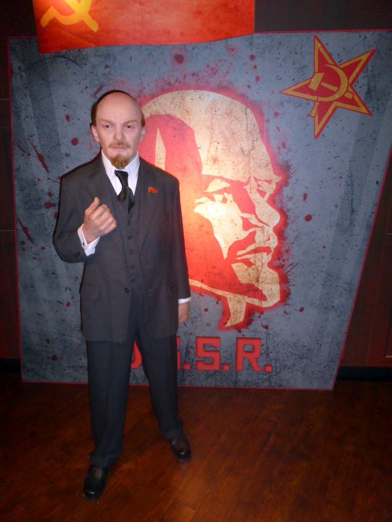 Wax statue of Vladimir Lenin at the Madame Tussauds museum