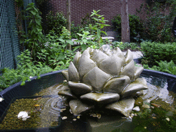 Fountain in the garden of the Tassenmuseum Hendrikje