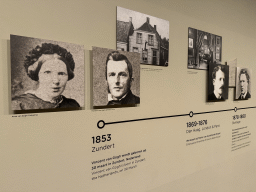 Timeline of Vincent van Gogh`s life at the first floor of the Van Gogh Museum