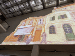 Projection at the upper floors of the Van Gogh Museum, viewed from the second floor