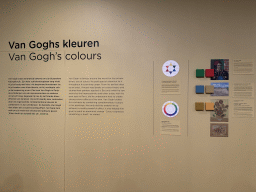 Information on Van Gogh`s colours at the second floor of the Van Gogh Museum