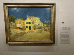 Painting `The Yellow House (`The Street`)` by Vincent van Gogh at the third floor of the Van Gogh Museum, with explanation