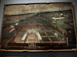 Painting `De handelsloge van de VOC in Hougly in Bengalen`, by Hendrik van Schuylenburgh, on the second floor of the Rijksmuseum
