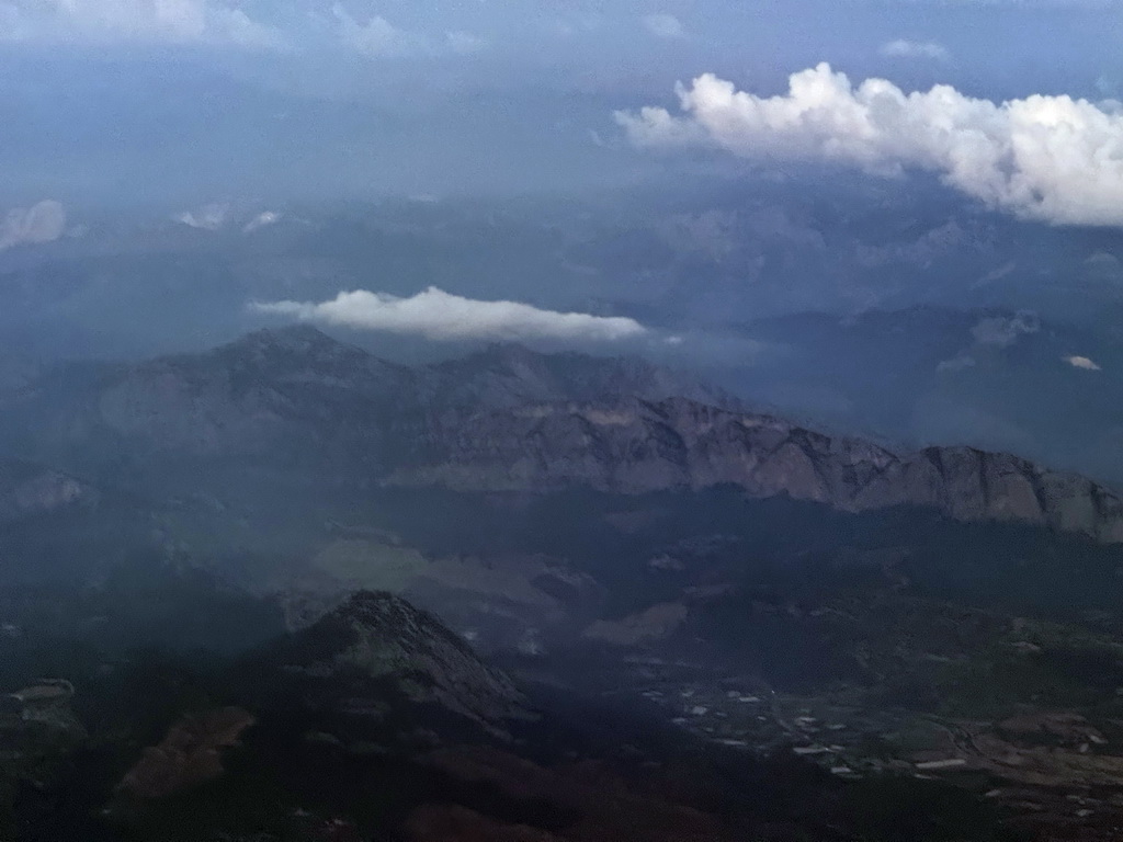 The Western Taurus mountain range, viewed from the airplane from Antwerp