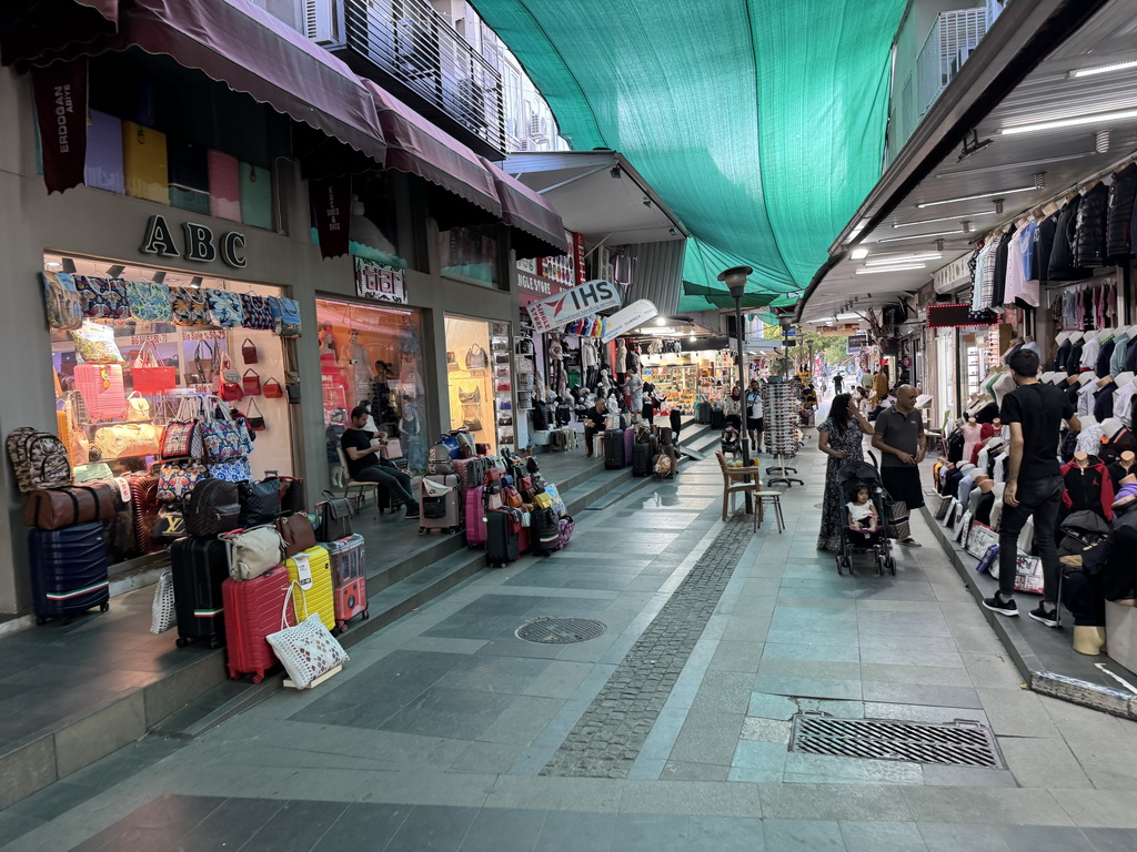 Shops at the Bazaar at the 1. Sokak alley