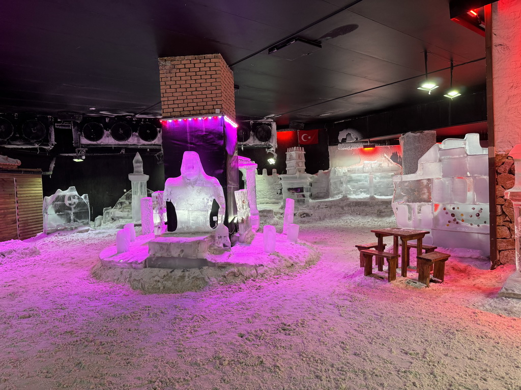 Interior of the Snow World at the Antalya Aquarium