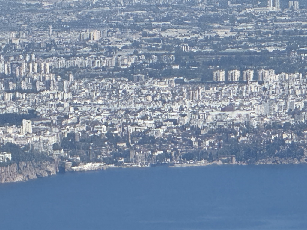 The city center, viewed from the Tünektepe Teleferik Tesisleri upper station at the Tünek Tepe hill