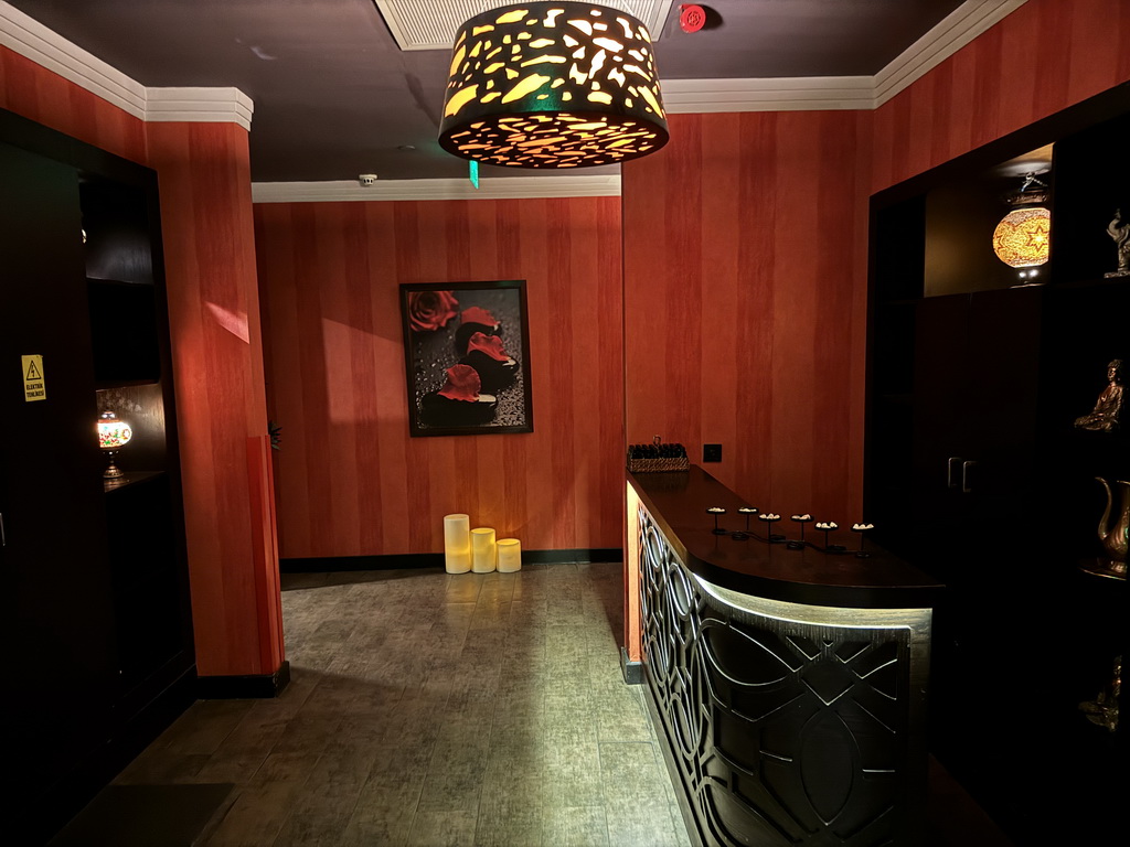 Interior of the lobby of the Turkish Hammam at the Anjana Spa at the lower floor of the Rixos Downtown Antalya hotel