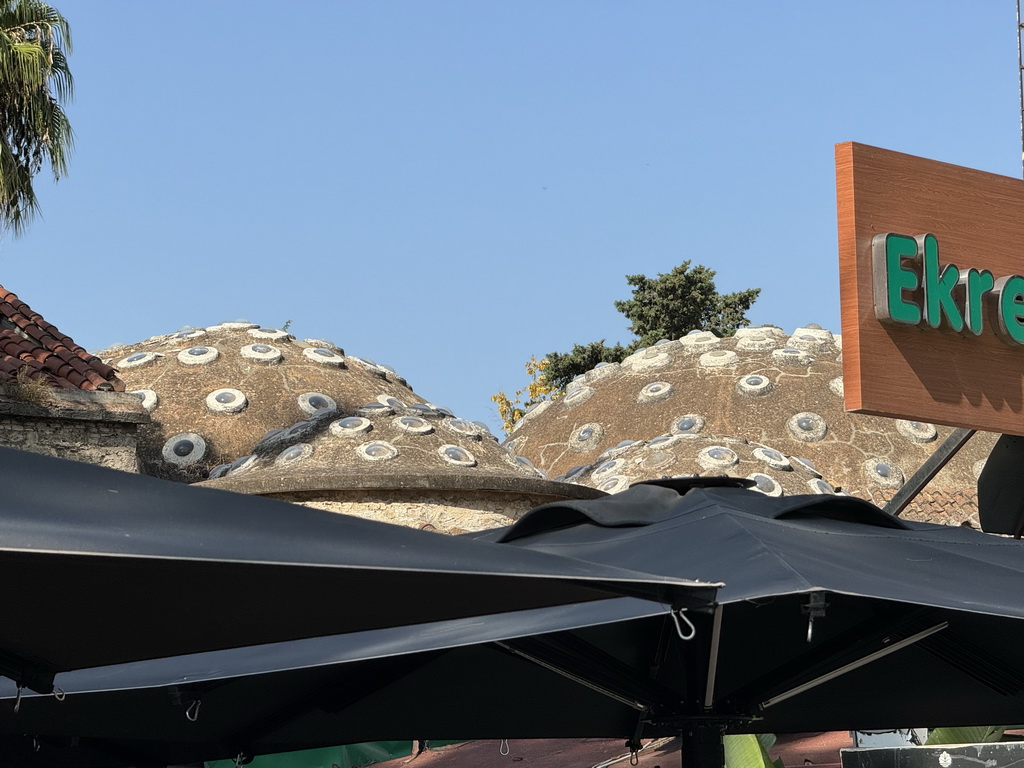 Roof of the Yenikapi Turkish Bath, viewed from the Yeni Kapi Sokak alley