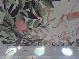 Ceiling of the Grand Café Flamingo at the Antwerp Zoo