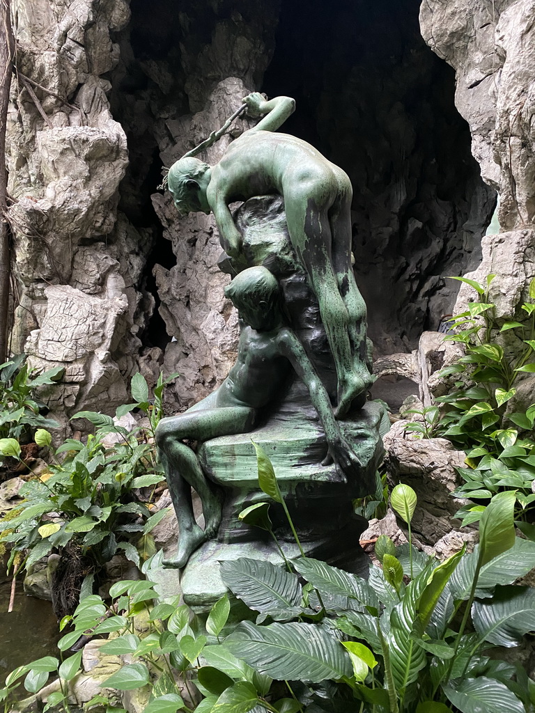 Statue at the Butterfly Garden at the Antwerp Zoo