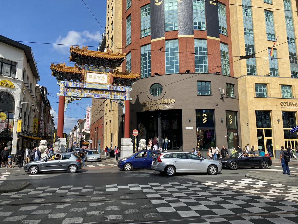 Chinatown Gate at the Koningin Astridplein square