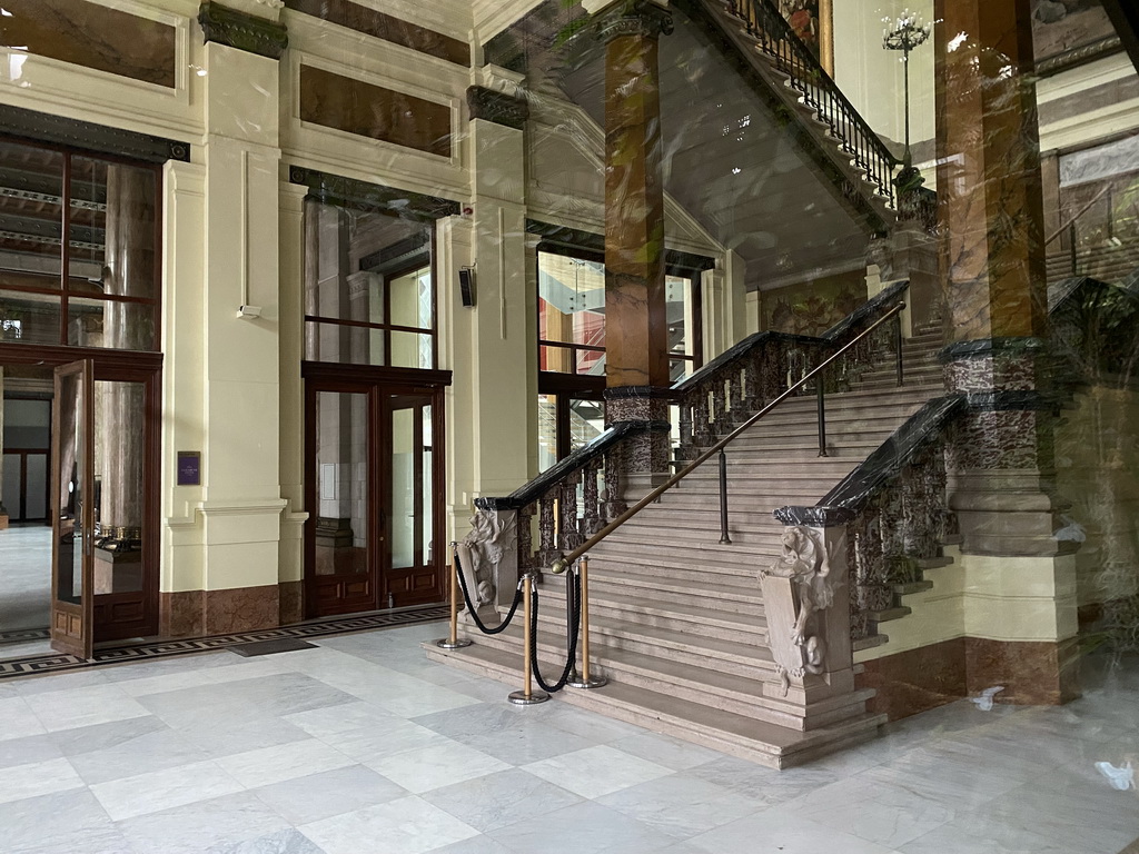 Lobby of the Queen Elisabeth Hall, viewed from the Butterfly Garden at the Antwerp Zoo