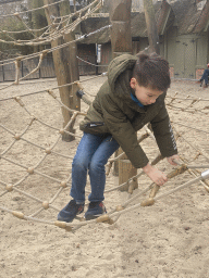 Max at the playground in front of the Savanne Restaurant at the Antwerp Zoo