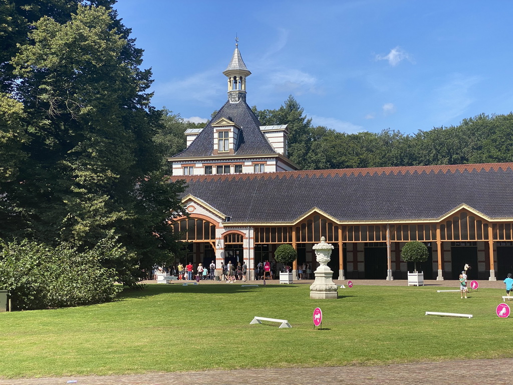 Front of the Stables at the Stallenplein square at Het Loo Palace, during the Princes and Princesses Day