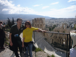 Tim and Miaomiao at the Odeon of Herodes Atticus