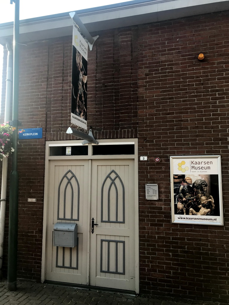 Entrance to the Candle Museum at the Kerkplein square