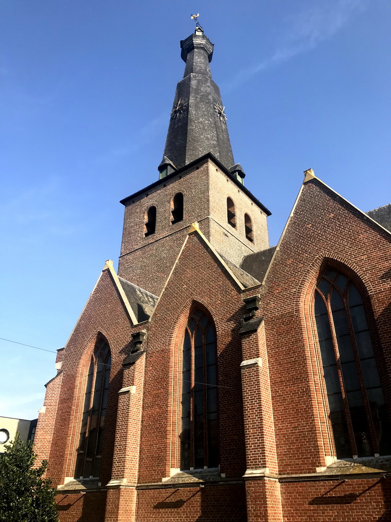 South side and tower of the St. Remigius Church, viewed from the Kerkplein square