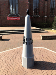 Border marker at the north side of the St. Remigius Church