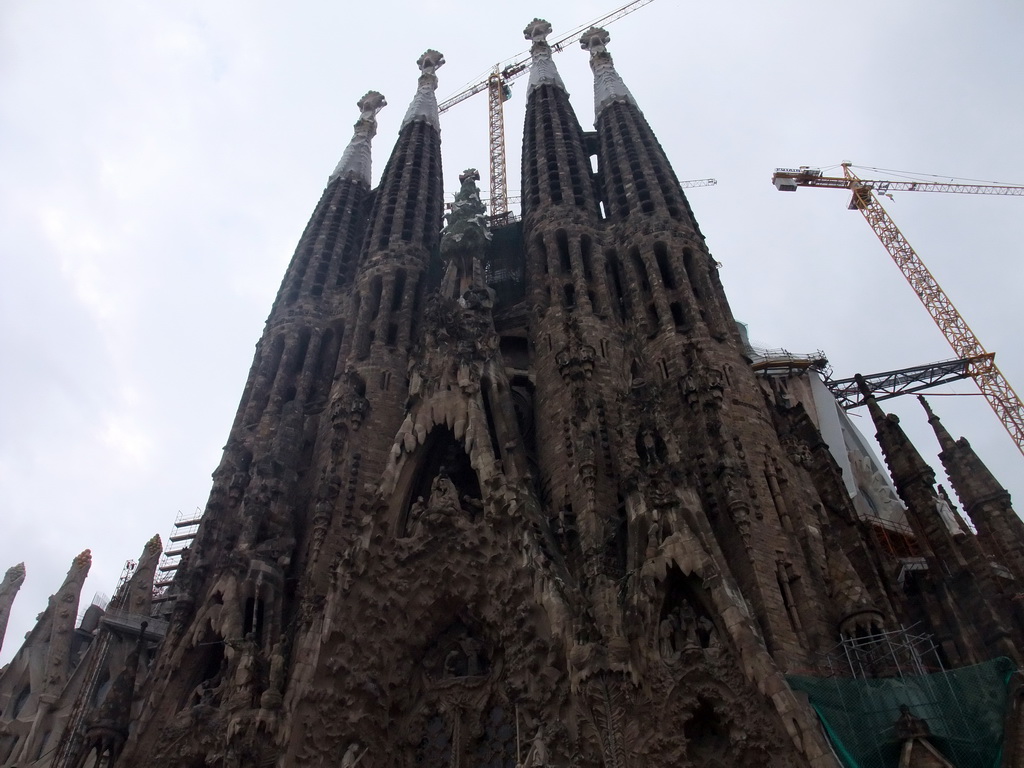 Back side of the Sagrada Família church