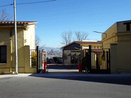 Front of the Tir Esportiu de Barcelona sports club at the Carretera de Montjuïc street at the northeast side of the Montjuïc hill