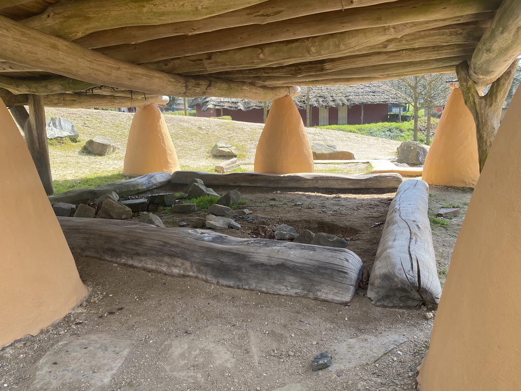 Platform at the Mali village at the Museumpark of the Africa Museum