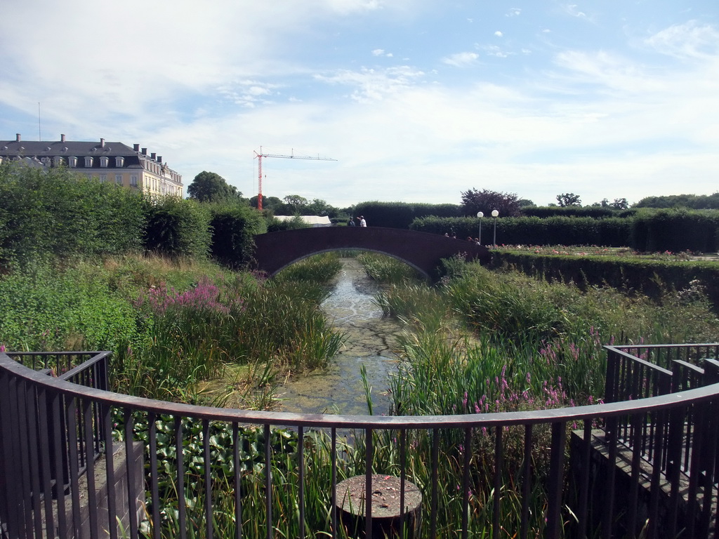 Bridge over a brook in the gardens of the Augustusburg Palace