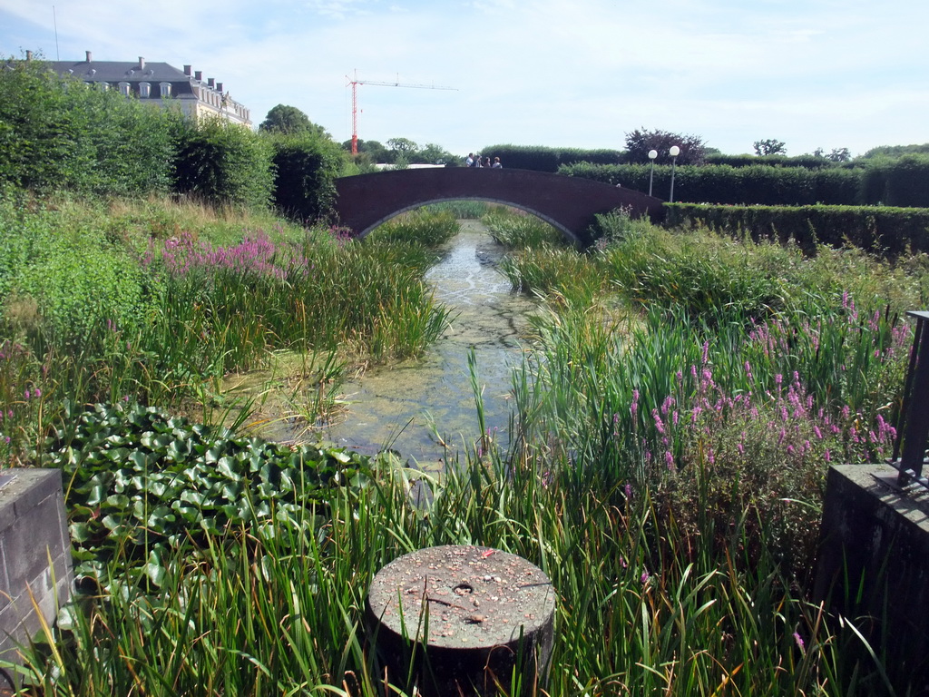 Bridge over a brook in the gardens of the Augustusburg Palace