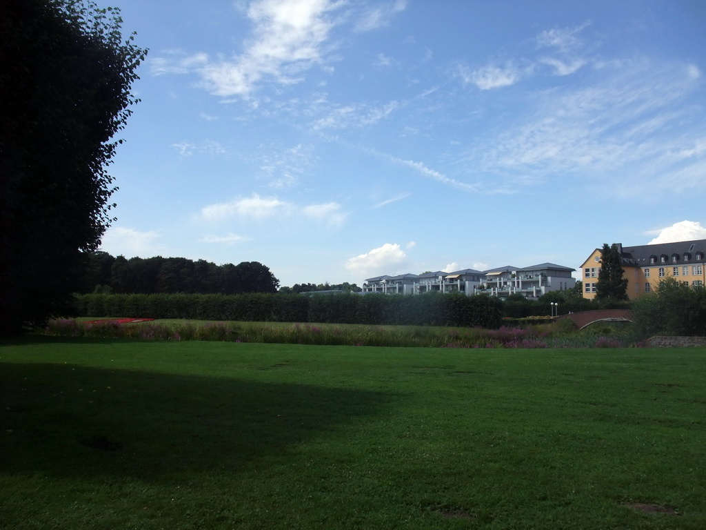 Grassfield in the gardens of the Augustusburg Palace