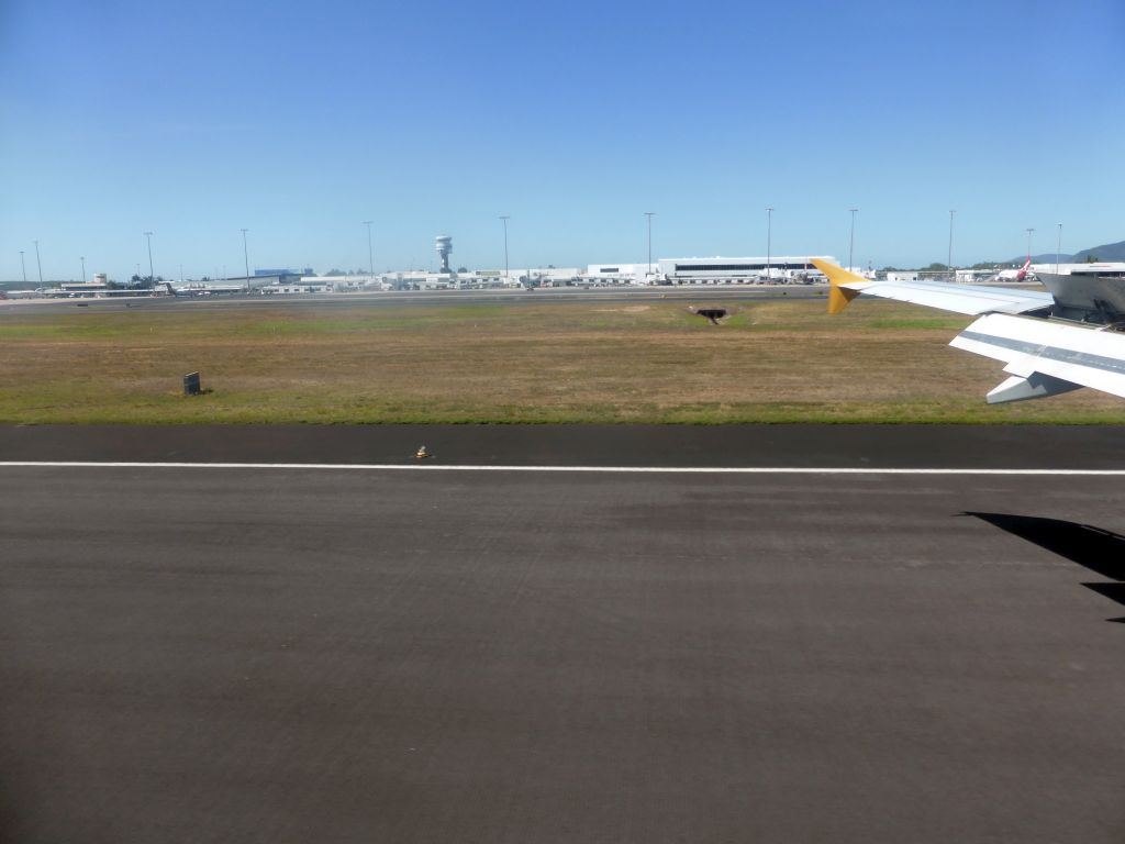 Cairns Airport, viewed from the airplane from Brisbane