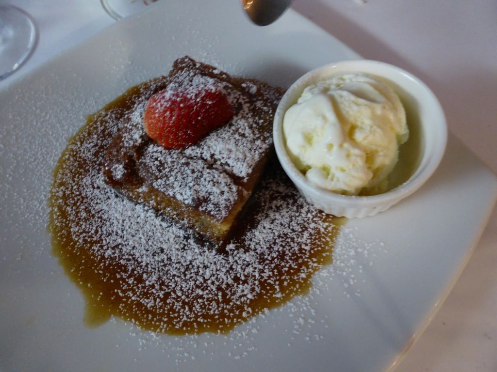 Dessert at the Raw Prawn restaurant at the Cairns Esplanade