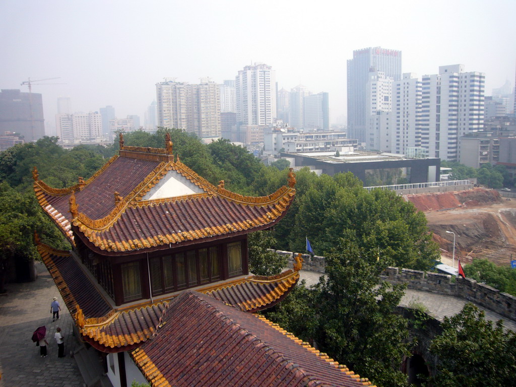 Tianxin Pavilion and view on the city center