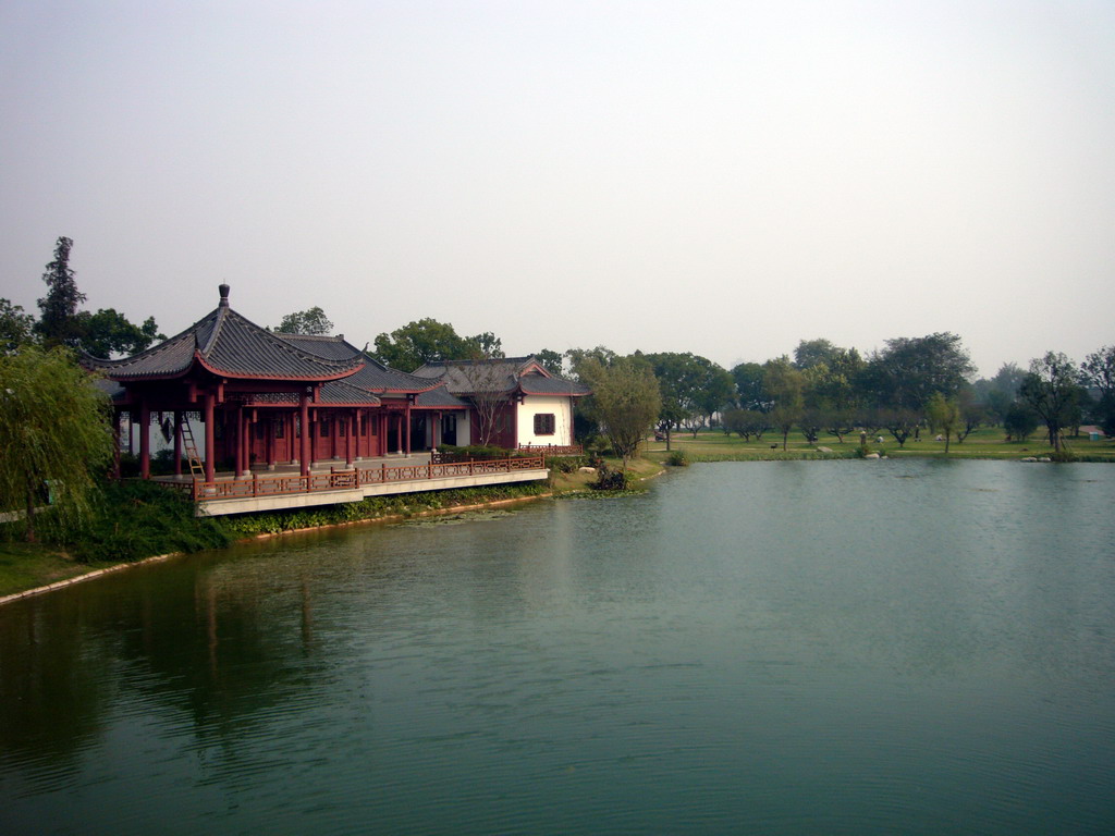 Lake and pavilion at Juzi Island