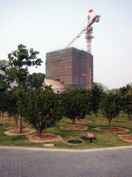 Statue under construction at Juzi Island