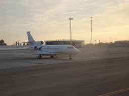 Airplane at Dubrovnik Airport, viewed from the airplane