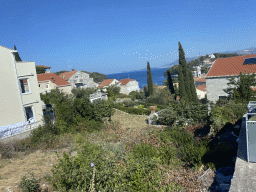 The town center of Cavtat, viewed from the tour bus to Perast on the Put od Cavtata street