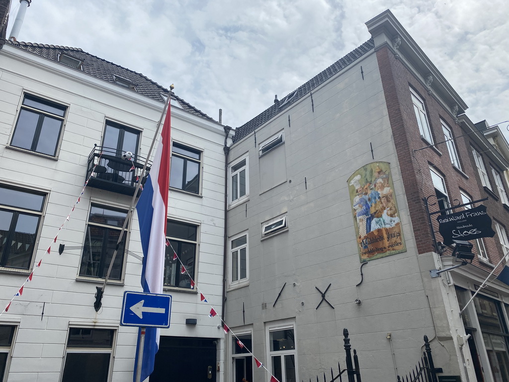 Euro 2020 decorations at the Snellestraat street