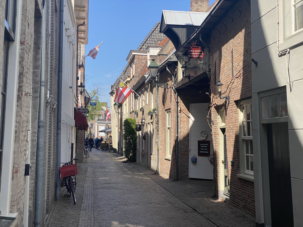 Houses at the Molenstraat street, during the Stegenwandeling walking tour