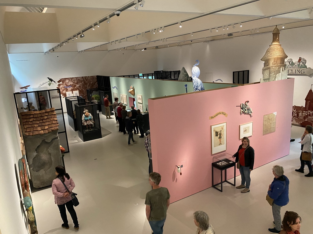 Interior of the Efteling exhibition at the Noordbrabants Museum, viewed from the staircase to the upper floor