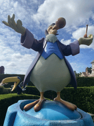 Statue of Dodo at the Alice`s Curious Labyrinth attraction at Fantasyland at Disneyland Park