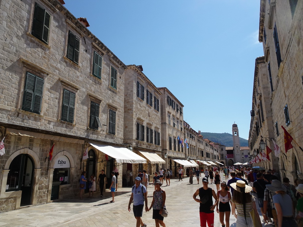 The Stradun street and the Bell Tower