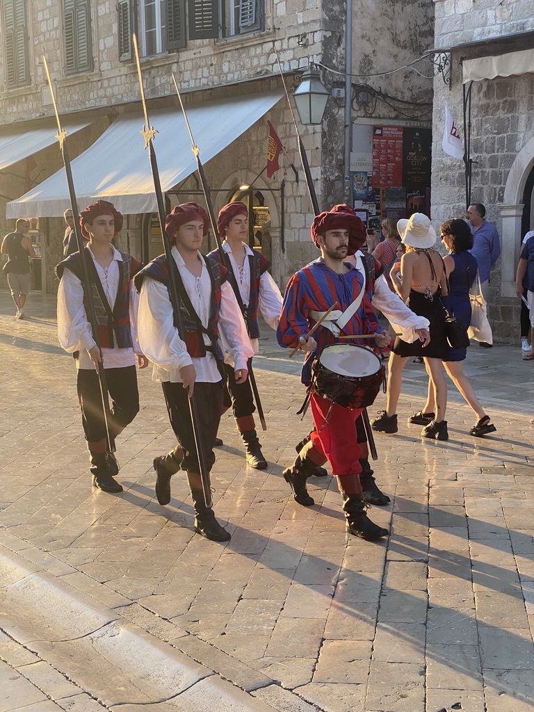 Guards at the Stradun street