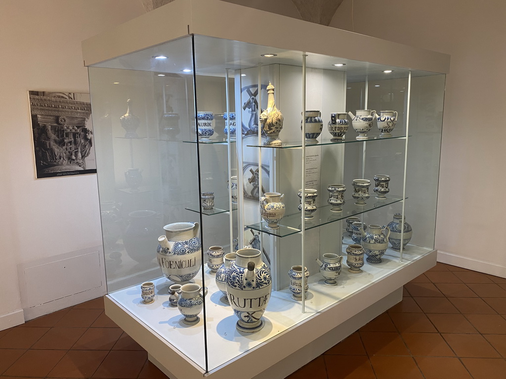 Vases at the upper floor of the Rector`s Palace, with explanation