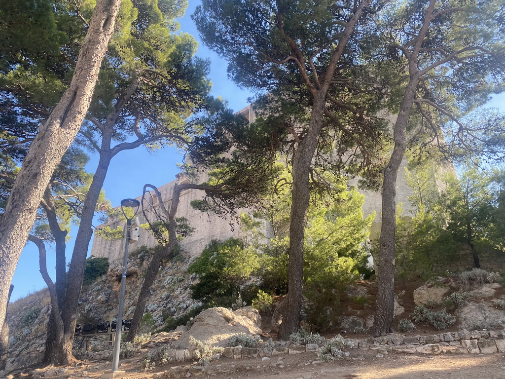 Fort Lovrijenac, viewed from the park just below