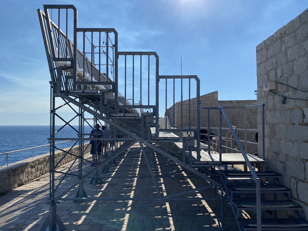 Grandstand at the first floor of Fort Lovrijenac