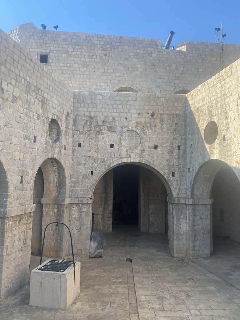 The theatre at the ground floor of Fort Lovrijenac, viewed from the grandstand