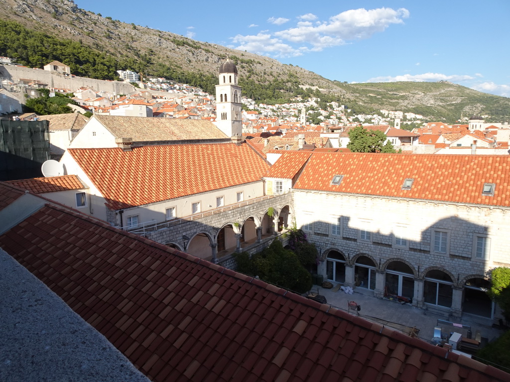 The Old Town with the Franciscan Church and the northern city walls, viewed from the Kula Puncjela fortress