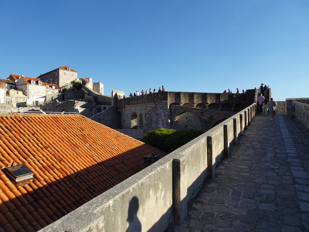 The southwestern city walls and the Old Town, viewed from the top of the Tvrdava Bokar fortress