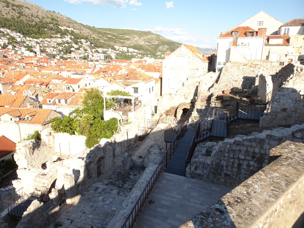 Ruins at the southwest side of the Old Town, viewed from the top of the southwestern city walls